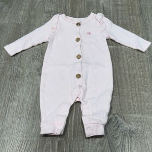Calvin Klein Pink Baby Girl Bodysuit 3/6 month OC16